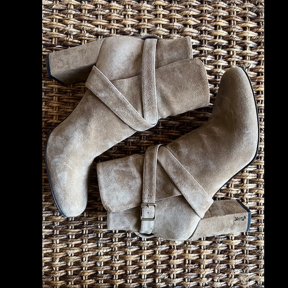 Saint Laurent Suede Booties - Picture 3 of 10